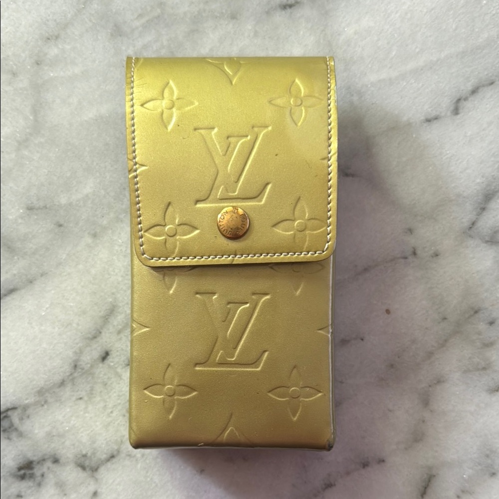 Louis Vuitton Gold Vernis Monogram Pouch